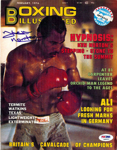Ken Norton Autographed Signed Boxing Illustrated Magazine Cover PSA/DNA #S48553