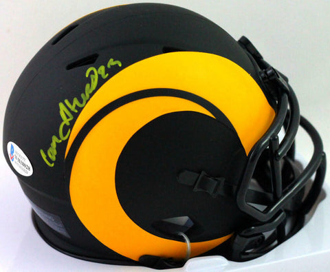 Cam Akers Signed Los Angeles Rams Eclipse Speed Mini Helmet- Beckett W *Yellow