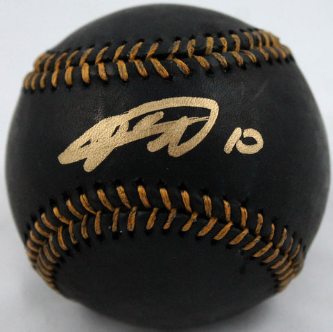 Yuli Gurriel Autographed Rawlings Black OML Baseball-JSA W *Gold