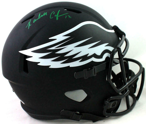 Randall Cunningham Signed Eagles F/S Eclipse Speed Helmet- Beckett W Auth *Green
