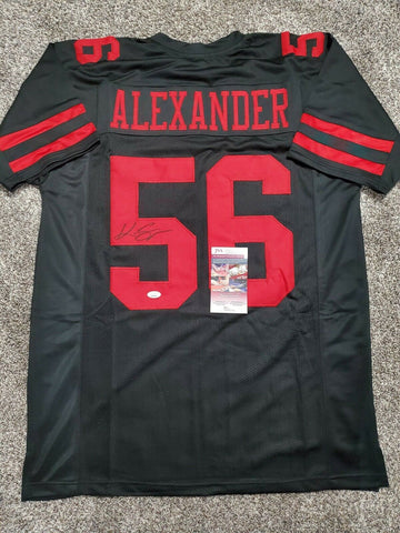 KWON ALEXANDER autographed signed 49ERS black jersey JSA coa