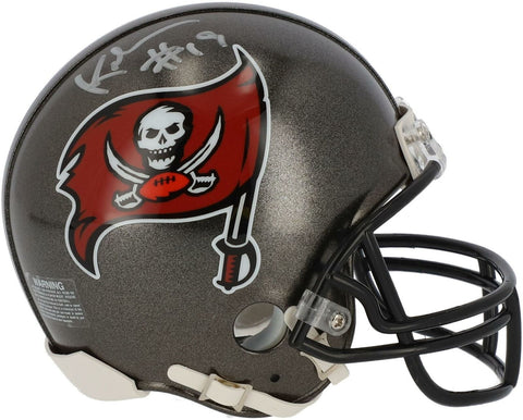 Keyshawn Johnson Tampa Bay Buccaneers Signed Throwback 1997 - 2013 Mini Helmet