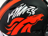 Von Miller Signed Denver Broncos Eclipse Speed Mini Helmet - JSA W Auth *Silver