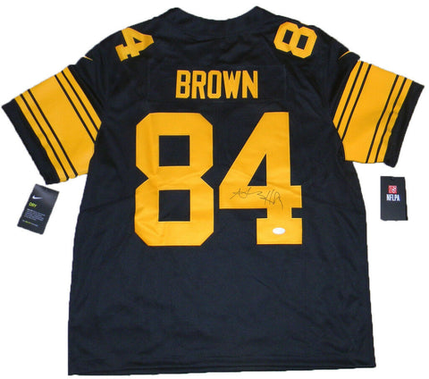 ANTONIO BROWN SIGNED PITTSBURGH STEELERS #84 NIKE LIMITED COLOR RUSH JERSEY JSA
