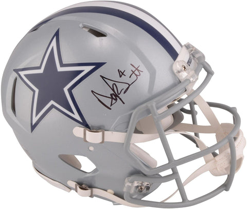 Dak Prescott Cowboys Signed Riddell Speed Pro-Line Helmet-Fanatics