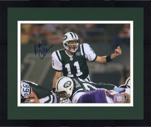 Framed Kellen Clemens New York Jets Autographed 8" x 10" Over Center Photograph