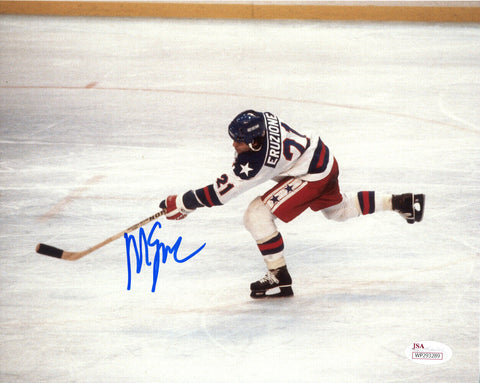 Mike Eruzione Autographed/Signed Team USA Hockey 8x10 Photo JSA 11200