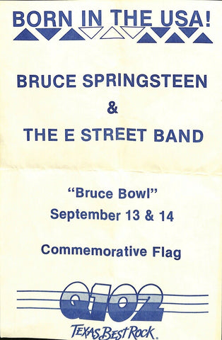 Bruce Springsteen and The E Street Band Original 1985 Tour Concert Flyer