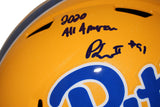 Patrick Jones Autographed Pittsburgh Panthers F/S Speed Helmet Beckett 37979