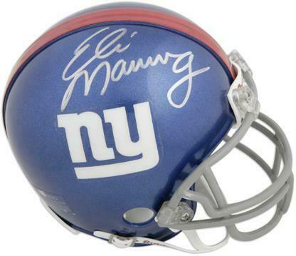 Eli Manning NFL New York Giants Autographed Riddell Mini Helmet