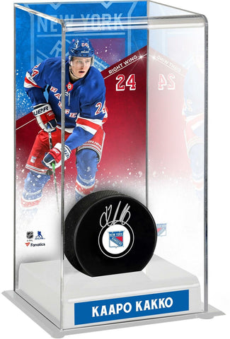 Kaapo Kakko New York Rangers Deluxe Tall Hockey Puck Case
