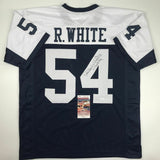 Autographed/Signed RANDY WHITE HOF 94 Dallas Thanksgiving Day Jersey JSA COA