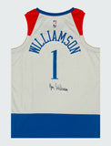 ZION WILLIAMSON Autographed N.O. Pelicans Nike City Edition Jersey FANATICS