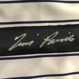 Autographed/Signed TIM RAINES New York Pinstripe Baseball Jersey JSA COA Auto