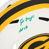 Brett Favre Packers Signed Lunar Eclipse Alt Auth. Helmet with "HOF 16" Insc