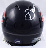 Dan Hampton Autographed Chicago Bears Speed Mini Helmet w/HOF - Prova *Silver