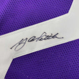 Autographed/Signed YA Y.A. Tittle LSU Purple College Football Jersey JSA COA