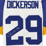 Eric Dickerson Rams Signed Mitchell & NessRep Jersey w/"HOF 99" Insc