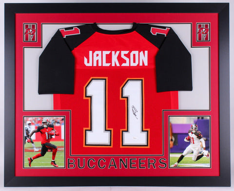 DeSean Jackson Signed Tampa Bay Buccaneers 35x43 Custom Framed Jersey (JSA COA)