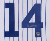 Ernie Banks Signed Cubs 35" x 43" Custom Framed Jersey /TriStar & Banks Hologram