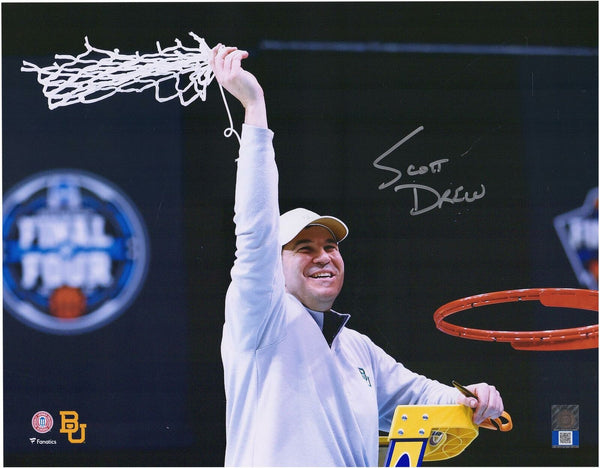 Scott Drew Baylor Bears Autographed 11" x 14" Nets Photograph