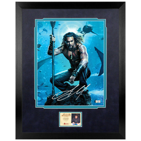 Jason Momoa Autographed Aquaman 11x14 Framed Photo