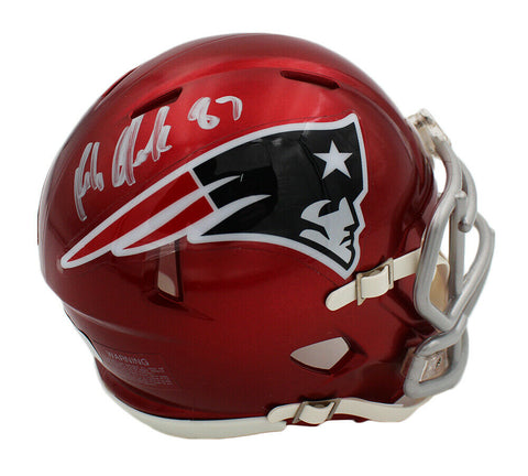 Rob Gronkowski Signed New England Patriots Speed Flash NFL Mini Helmet