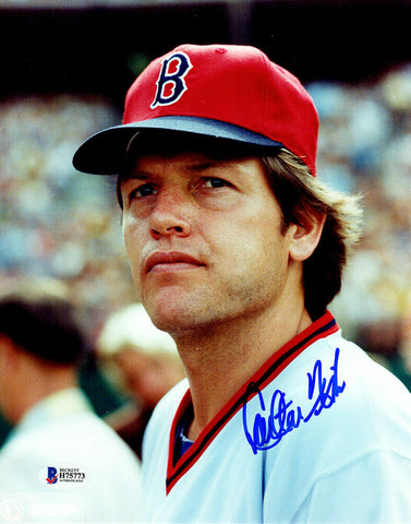 Carlton Fisk Signed Boston Red Sox Headshot 8x10 Photo - Beckett COA