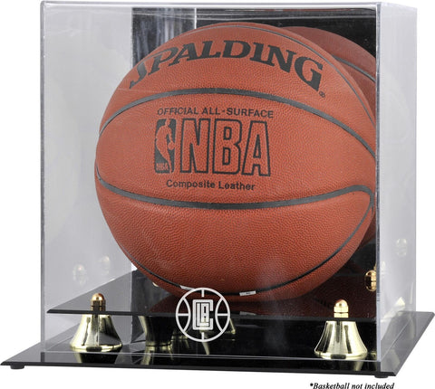 LA Clippers Golden Classic Team Logo Basketball Display Case