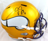 Justin Jefferson Autographed Vikings F/S Flash Speed Helmet-Beckett W Holo