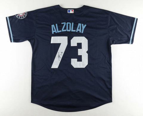 Adbert Alzolay Signed Chicago Cubs Wrigleyville Custom Style Jersey (JSA Holo)
