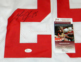 MELVIN GORDON AUTOGRAPHED SIGNED WISCONSIN BADGERS #25 WHITE JERSEY JSA