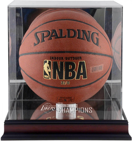 Los Angeles Lakers 2020 Western Conference Finals Champs Mahogany Display Case
