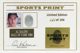 Tigers Al Kaline Signed Thumbprint Baseball LE #'d/200 w/ Display Case BAS