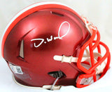 Denzel Ward Autographed Browns Flash Mini Helmet-Beckett W Hologram *White