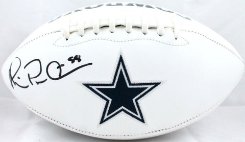 Michael Irvin Autographed Dallas Cowboys Logo Football-Beckett W Hologram *Black