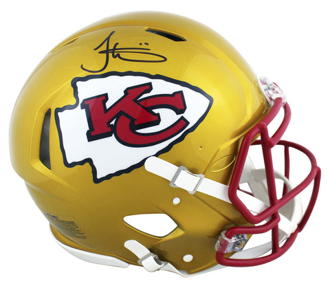 Chiefs Tyreek Hill Signed Flash Full Size Speed Proline Helmet BAS Witnessed