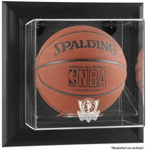 Dallas Mavericks Black Framed Wall-Mountable Basketball Display Case - Fanatics
