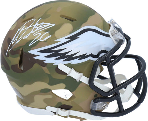 Autographed Miles Sanders Eagles Mini Helmet Fanatics Authentic COA