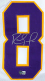 Randy Moss Autographed White Pro Style Jersey-Beckett W Hologram *Silver