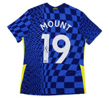 Mason Mount Signed Chelsea Nike Blue Checkers Soccer Jersey