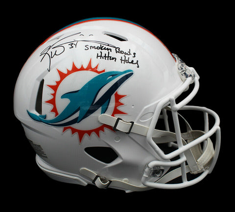 Ricky Williams Signed Miami Dolphins Speed Authentic Helmet - Bowls/Holes Insc
