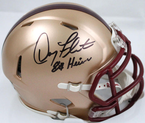 Doug Flutie Autographed Boston College Speed Mini Helmet w/Heisman-BeckettW Holo