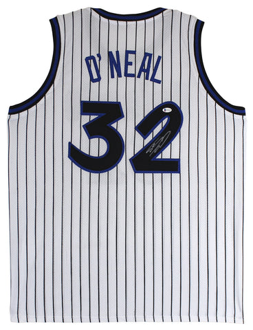 Shaquille O'Neal Authentic Signed White Pro Style Jersey Autographed BAS Witness