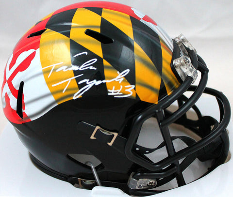 Taulia Tagovailoa Autographed Maryland Terps Speed Mini Helmet-Beckett W Holo