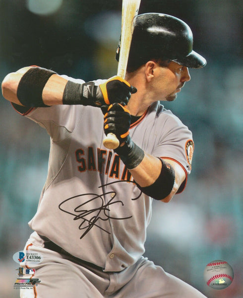 Giants Aaron Rowand Authentic Signed 8x10 Photo Autographed BAS #T43306