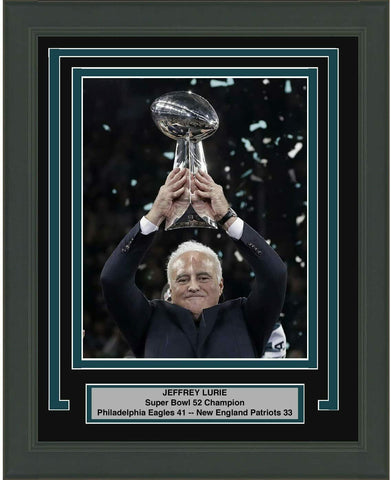 Framed Jeffrey Lurie Philadelphia Eagles Super Bowl 52 Champions 8x10 Photo