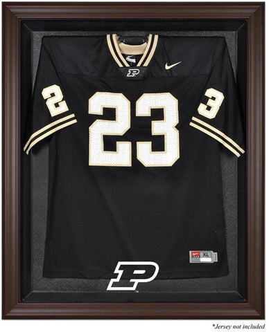 Purdue Boilermakers Brown Framed Logo Jersey Display Case Authentic