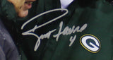 Brett Favre Signed Green Bay Packers Framed 16x20 Canvas with Bart Starr