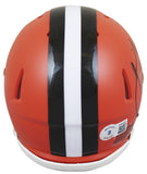 Browns Jeremiah Owusu-Koramoah Authentic Signed Speed Mini Helmet BAS Witnessed